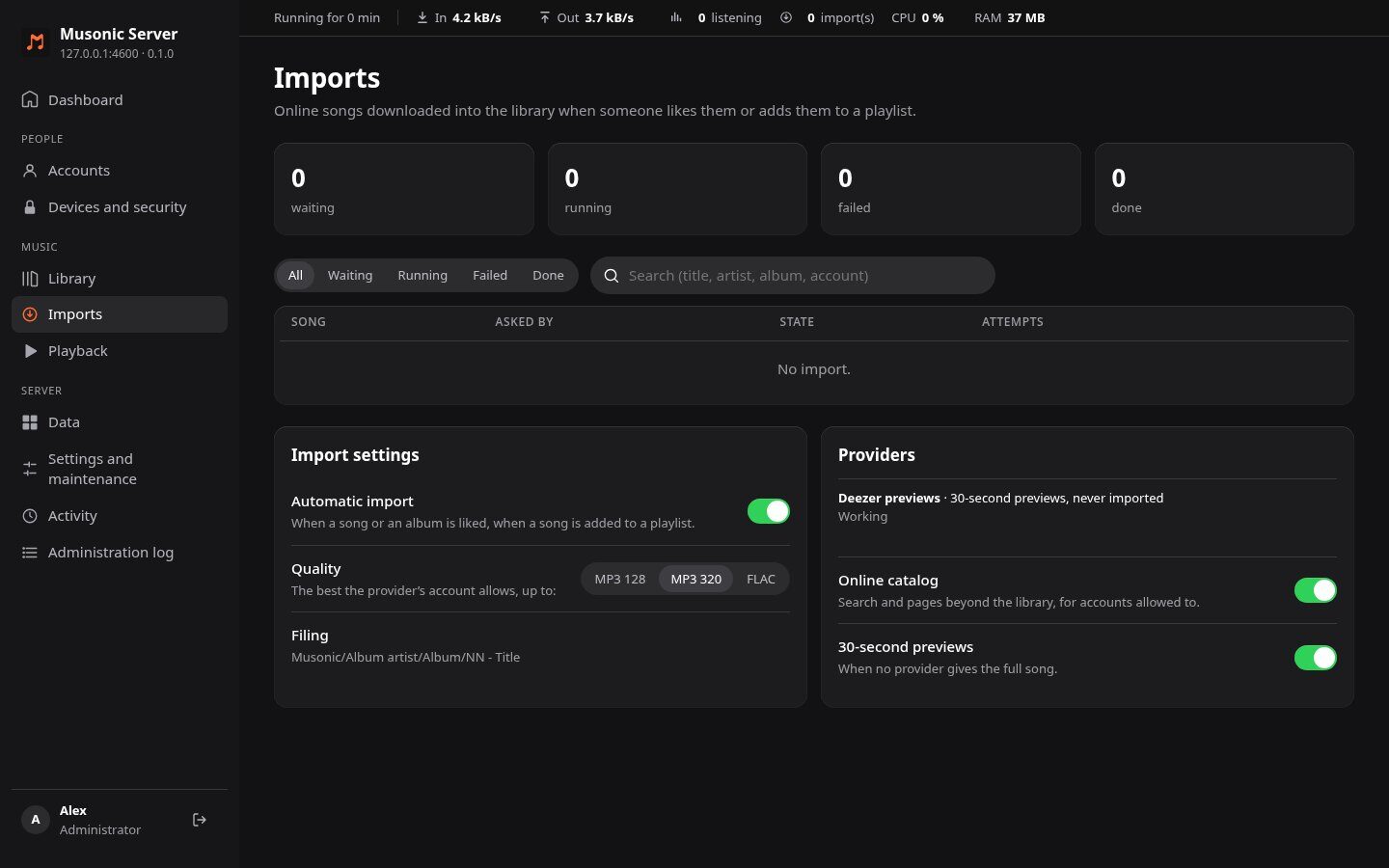 Imports and providers