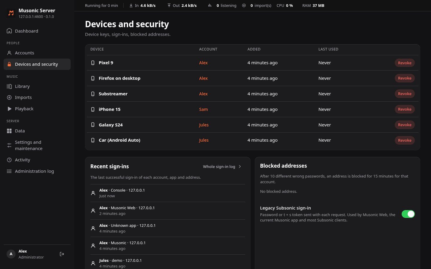 Devices and security
